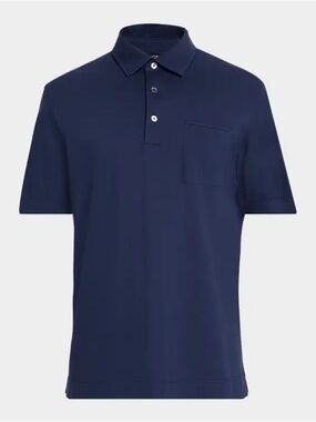Banana Republic Men's Navy Blue Polo Shirt